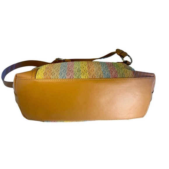 Caribbean Joe Handbag Beach Bag Large Purse Colorful Stripe Design Tiki Palm - Picture 5 of 6